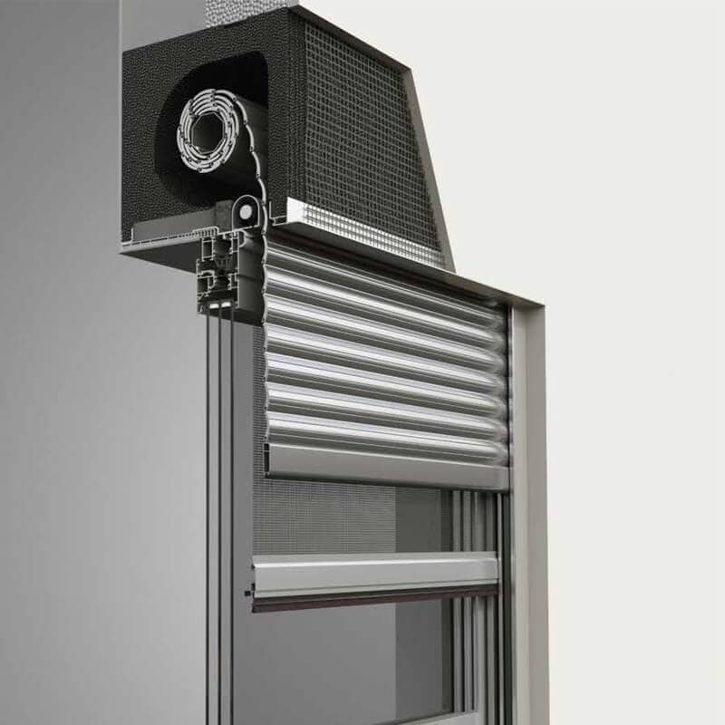 Montaj rulouri exterioare suprapuse