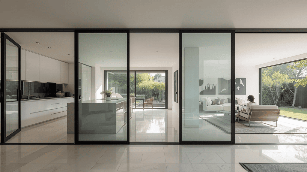 Perete termopan culisant