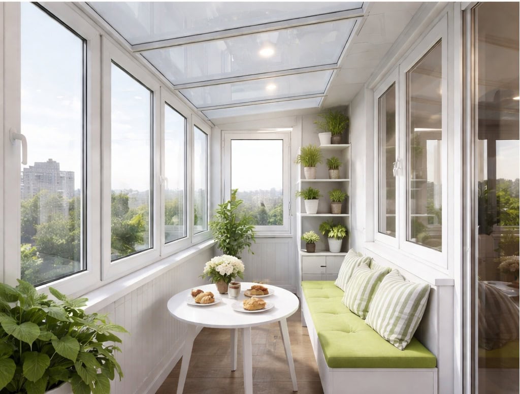 Balcon termopan cu acoperis