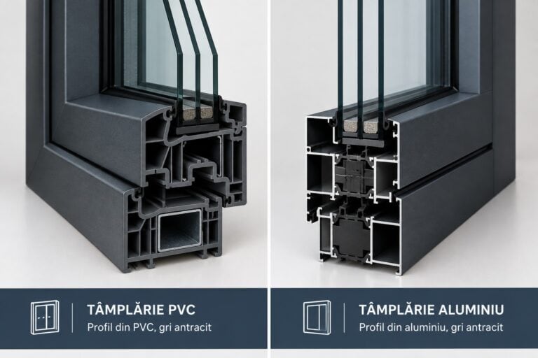 Care este diferenta intre tamplarie PVC si aluminiu?