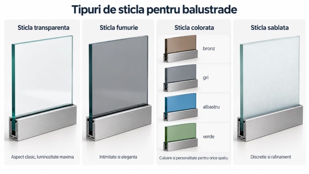 Balustrada sticla securizata
